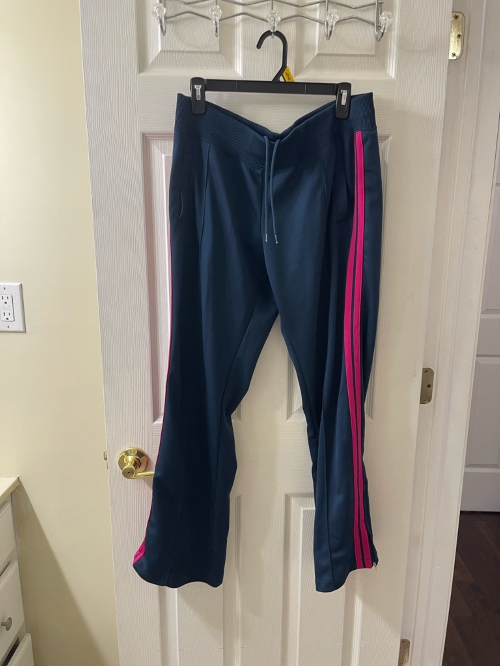 Nike Navy Blue Track Pants with Orange Tag